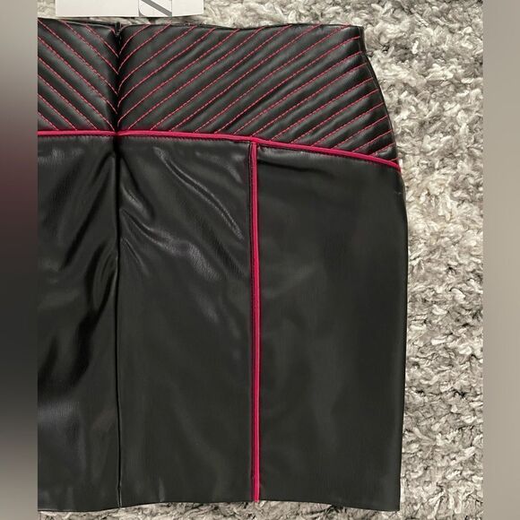 NWT Zara Faux Leather Mini Skirt - Picture 9 of 10